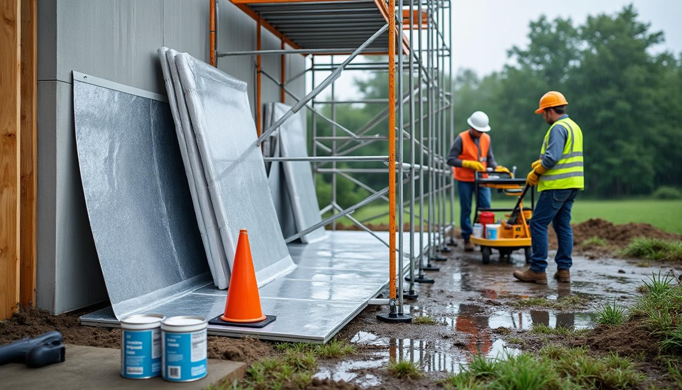 découvrez des méthodes efficaces pour protéger votre chantier contre l'humidité et garantir la durabilité de vos travaux de construction.
