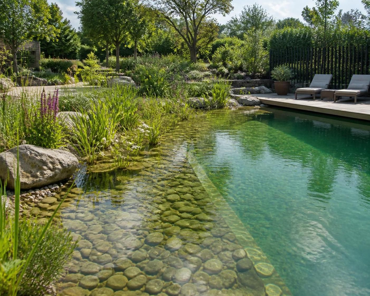 découvrez comment aménager une piscine naturelle avec un système de filtration végétale pour une eau claire et écologique, alliant esthétisme et respect de l'environnement.
