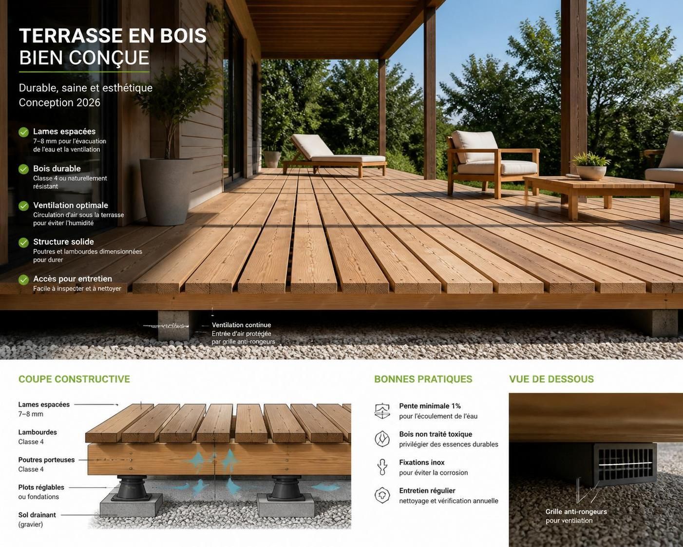 découvrez nos conseils pratiques pour entretenir et protéger votre terrasse en bois afin de prolonger sa durée de vie et préserver son esthétique.