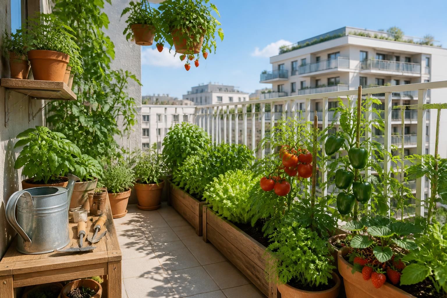 découvrez comment transformer facilement votre balcon en un mini-potager productif et profitez de légumes frais toute l'année, même en espace réduit.